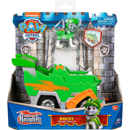 Picture of Paw Patrol Rescue Knights Rocky Deluxe Vehicle